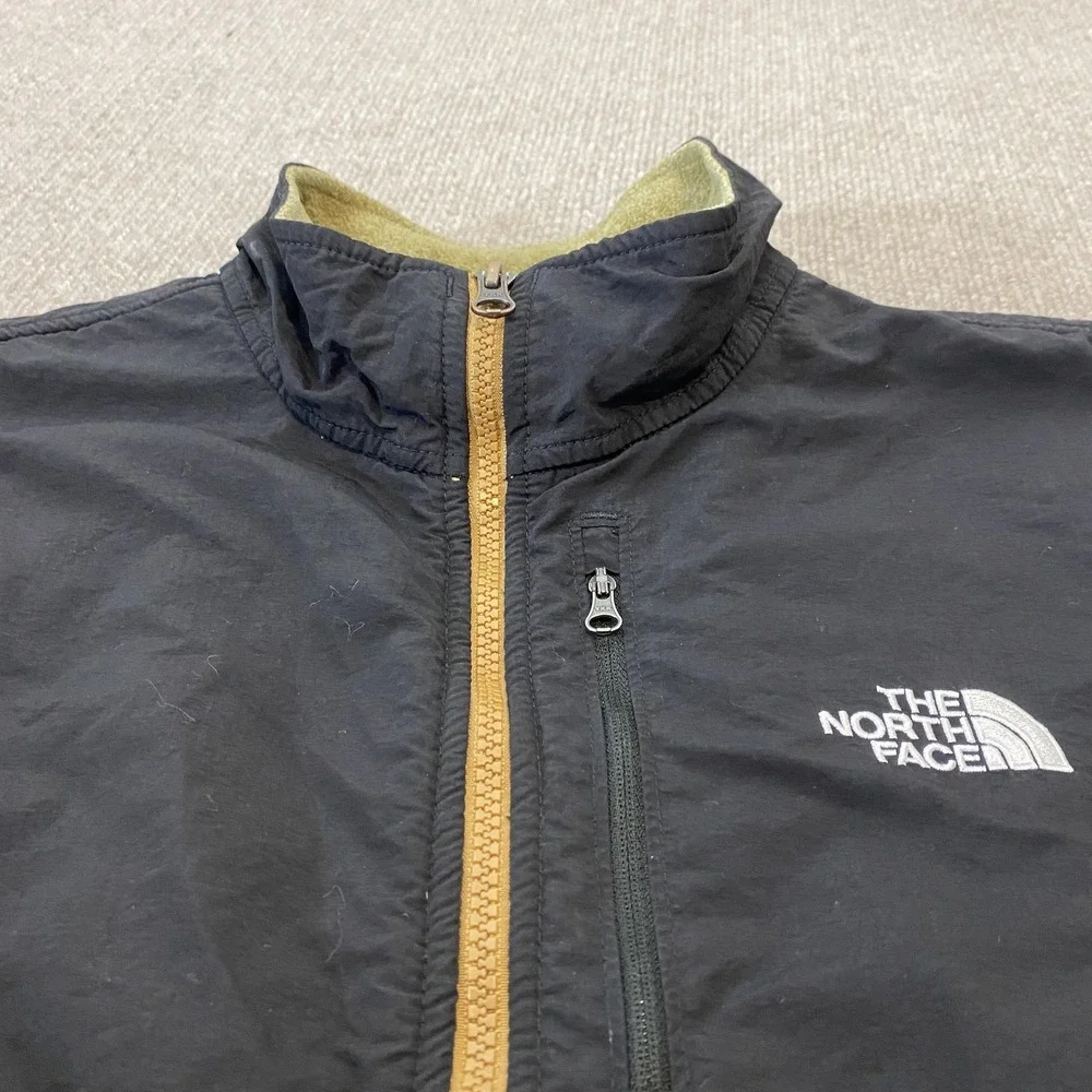 The North Face Jacket Mens Large Green Fleece Full‎ Zip Windbreaker Outdoor